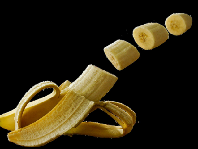 banana tagliata a pezzi